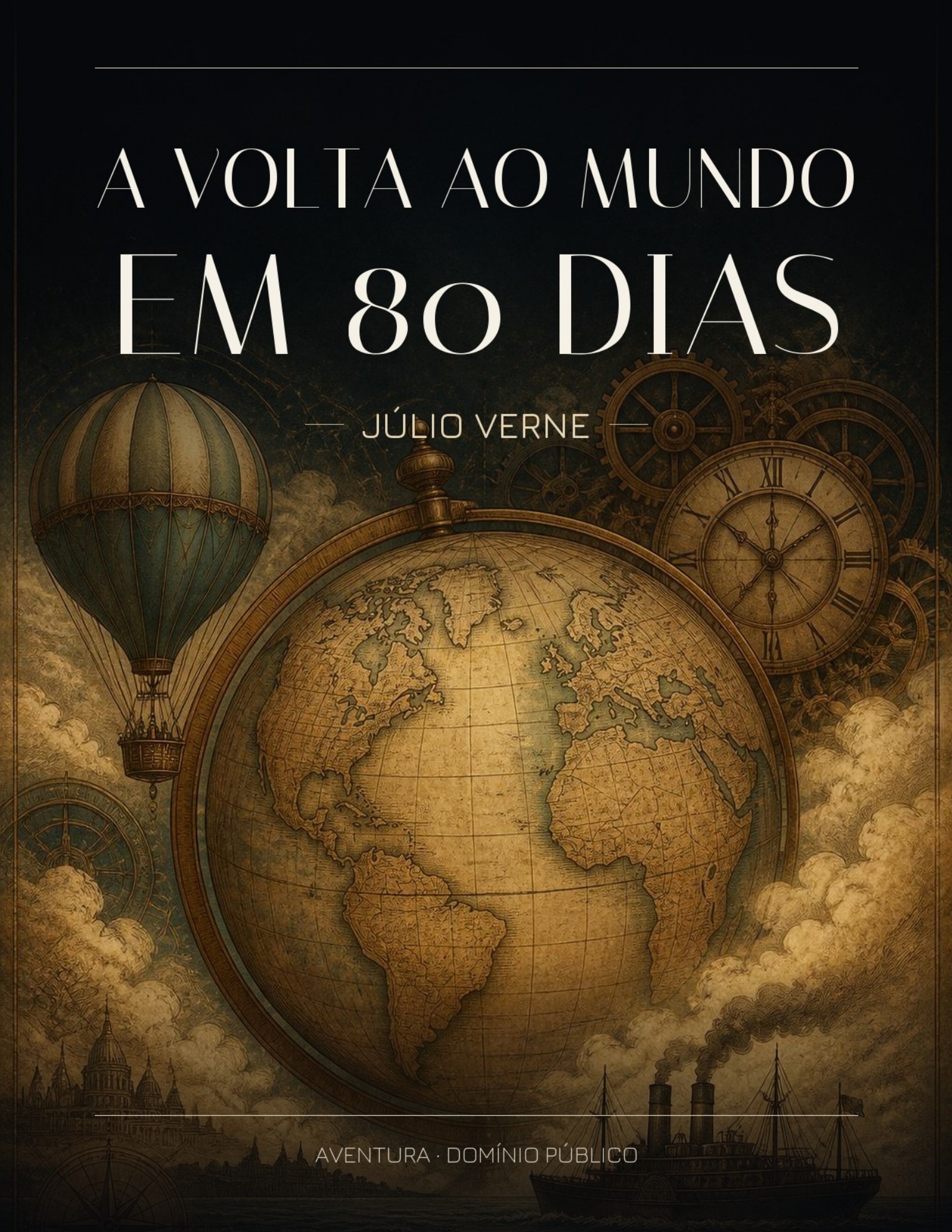 Capa de A Volta ao Mundo em 80 Dias